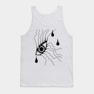 Tear Drops Miniature Aussie Tangle with transparent background Tank Top